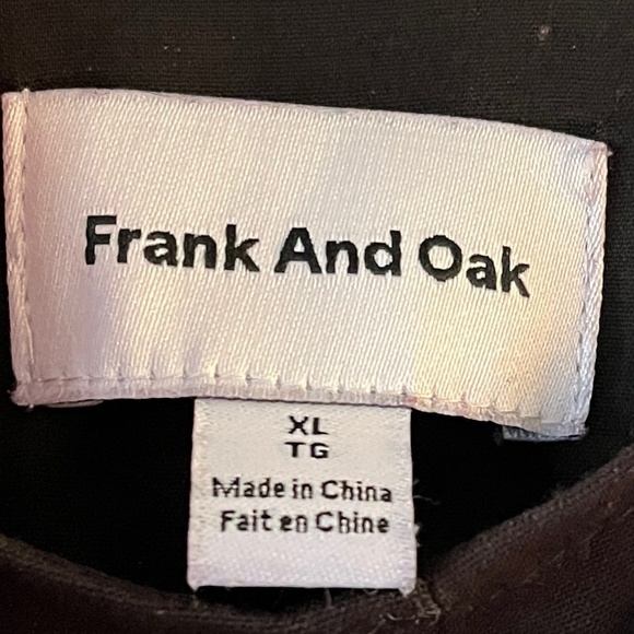 XL - Frank and Oak Sleeveless Jumpsuit. Black. - Picture 3 of 6